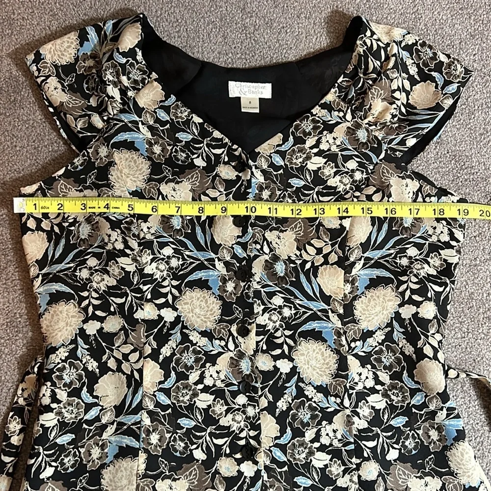 CHRISTOPHER & Banks shortsleeved maxi dress size 8 - Picture 9 of 10